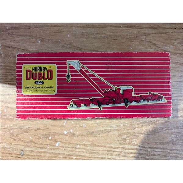 Vintage Hornby Dublo 1620 Gauge O O 16.5mm Break Down Crane W/Original Box (Good Condition)