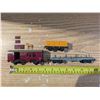 Image 2 : (3) Hornby Dublo Vintage Trains (Bogie Bolster, Low- Sided, Horse box)