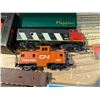 Image 3 : Box full of Misc. Train Items (Trains, Old Papers of Trains, Houses, and etc.)