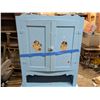 Image 3 : Vintage Blue Children's Dresser 61"x21"x11"