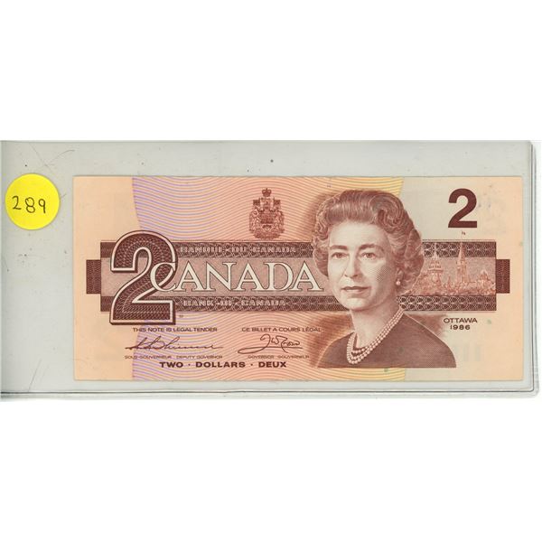 1986 Canadian Two Dollar.