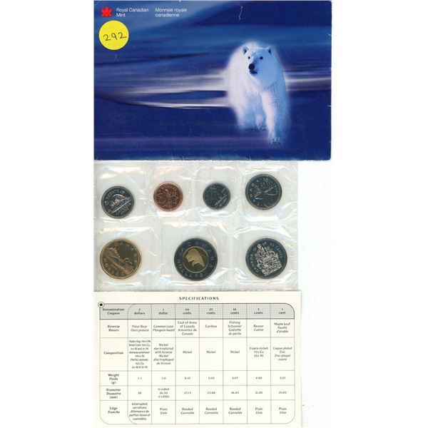 1999 Canadian Uncirculated Set.