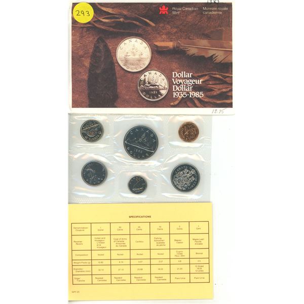 1985 Canadian Uncirculated Set.
