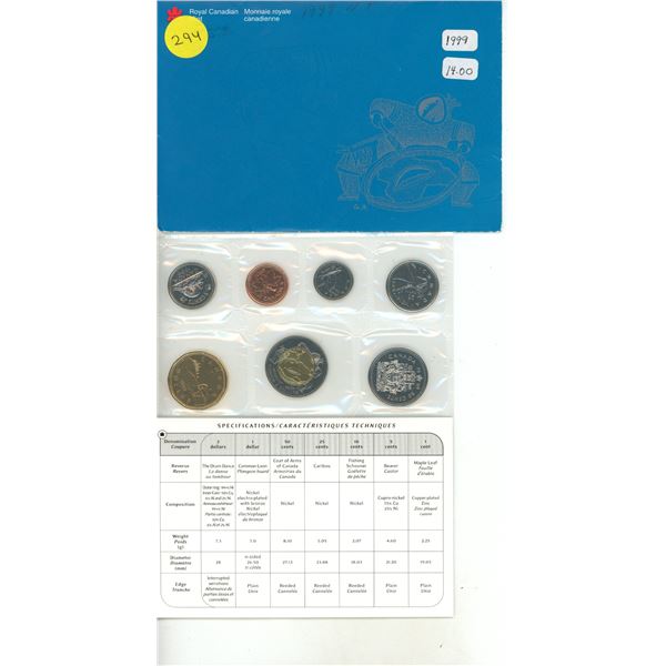 1999 Canadian Uncirculated Set.