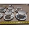 Image 2 : 10 china cups and matching saucers