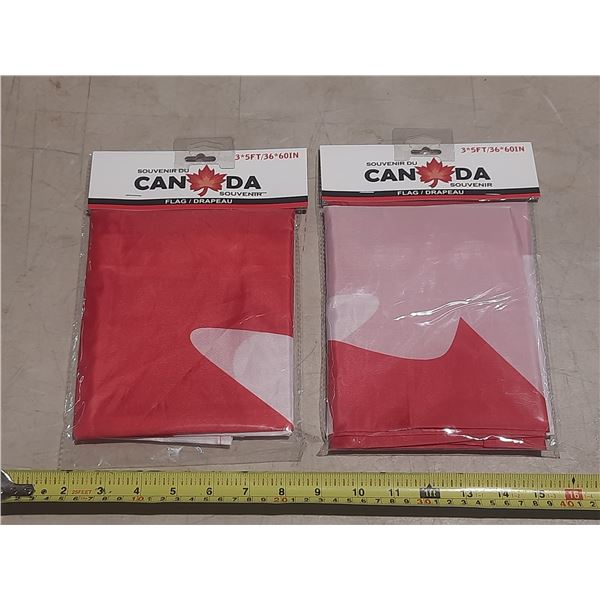 2 Canada flags
