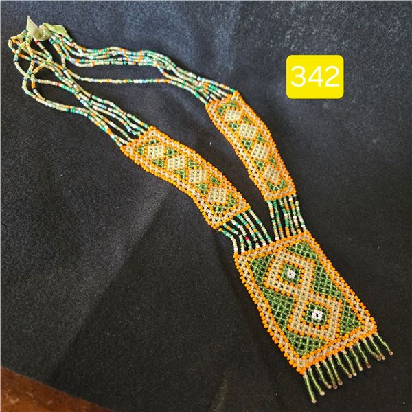 Beautiful Beaded Necklace 17" Long