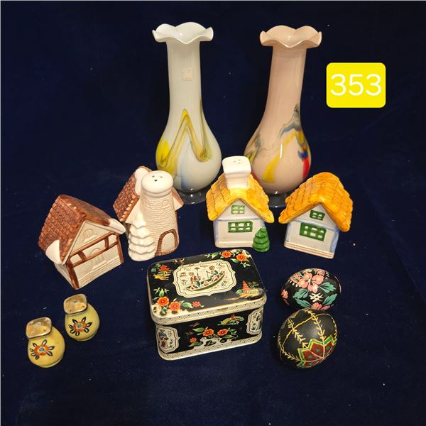Vases, S & Ps, Decorative Eggs