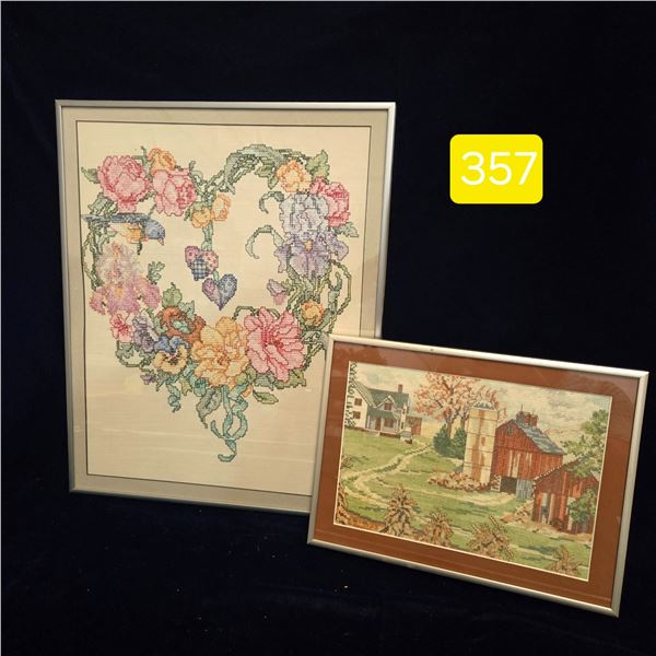 2 Needle Point Pictures