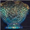 Image 3 : Vintage Aqua Blue Waffle Panel Glass Bowl 10" across