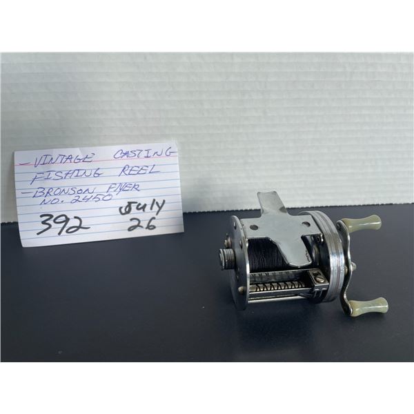 Vintage casting fishing reel - Bronson Flyer no. 2450