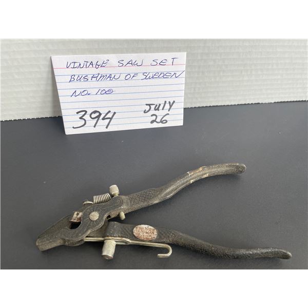 Vintage saw set - Bushman of Sweden, no. 100