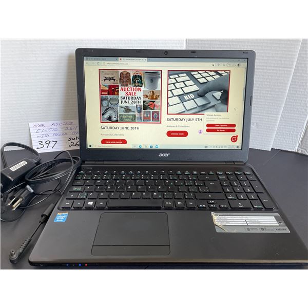 Acer Aspire laptop - EI-510-2611 - with power cord