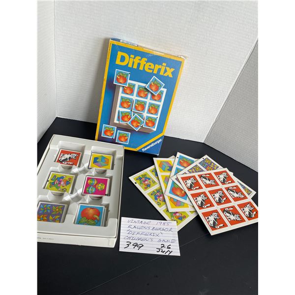 Vintage 1985 - Ravensburger “Differix” children’s game