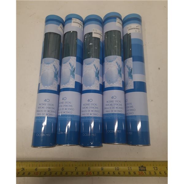 Lot of 5 Ocean Mist Incense Sticks.