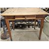Image 1 : 36x24x30.5 Wooden Table w/ Drawer
