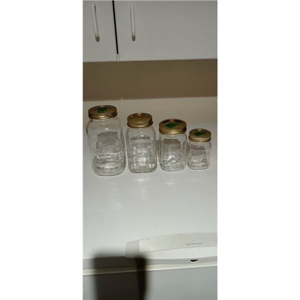 Vintage Square Jar Canister Set