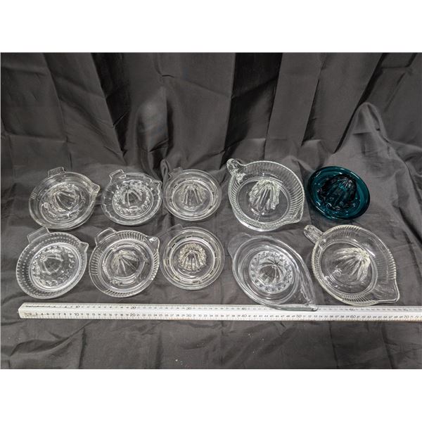 Variety of Glass Juicers (1) Blue