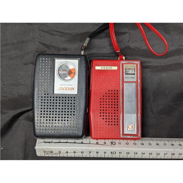 (2) Vintage Pocket Transistor Radios (Not Tested)
