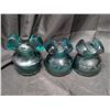 Image 1 : 3 Green Hemingray NO.62, PAT 1893 Insulators