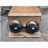 Image 4 : Wooden Northern Electric Ringer and Bells Box for Telephone