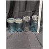 Image 2 : (4) Crown Improved , Crown Imperial, Ball improved, and Ball Vintage Glass Sealed Jars