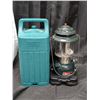 Image 3 : Vintage Coleman 200A Lantern w/ Plastic Case Shell (Adjustable 2 Mantle) W/ Spout Bucket