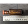 Image 2 : Vintage Amber Poison Bottle With Rubber Stopper