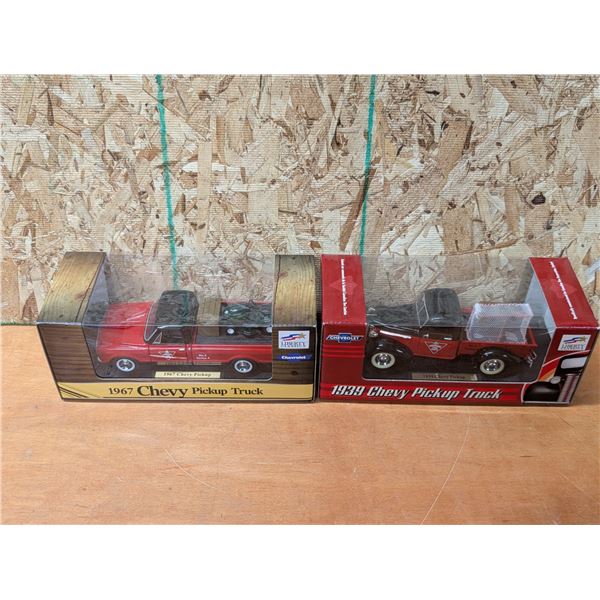 (2) Canadian tire branded Vehicles (1967 Chevy Pick Up Truck/ 1939 Chevy Pick Up Truck) w/ Original 