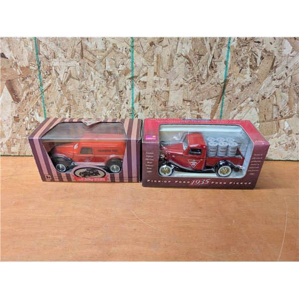 (2) Canadian tire branded Vehicles (1935 Ford Pick Up Truck/ Ford 40s Camion) w/ Original Package