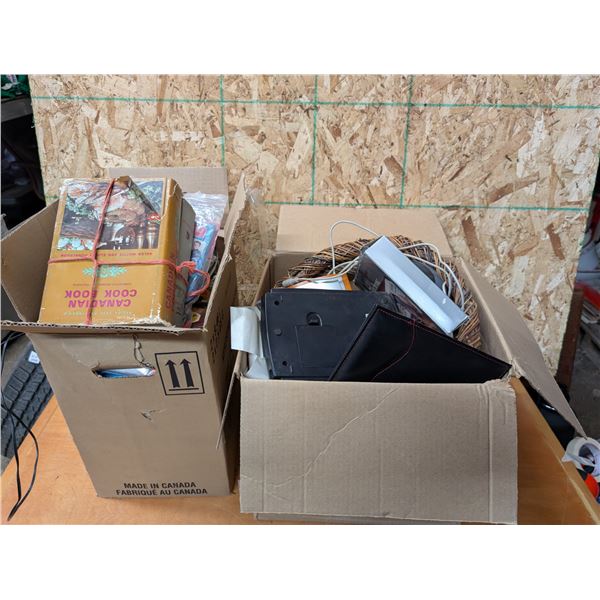 (2) Box full of Misc., Household Items and etc.