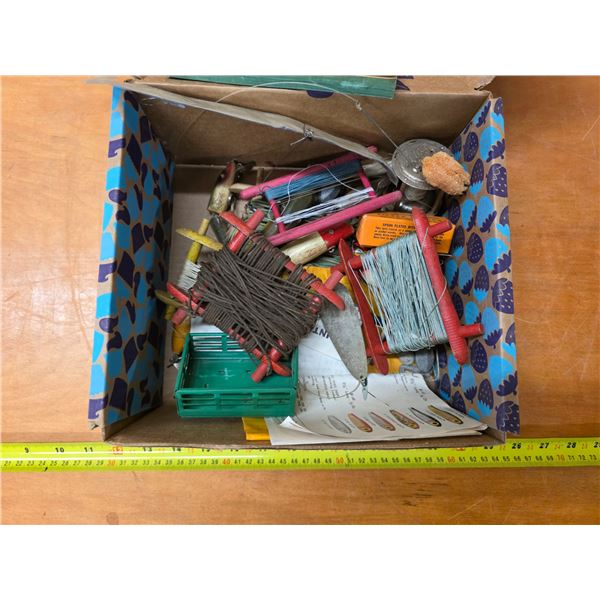 Vintage fishing lures and line