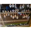Image 4 : Decorative spoons and display case- size 29" by 24"H