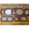 Image 1 : Lot of wood picture frames- sizes vary