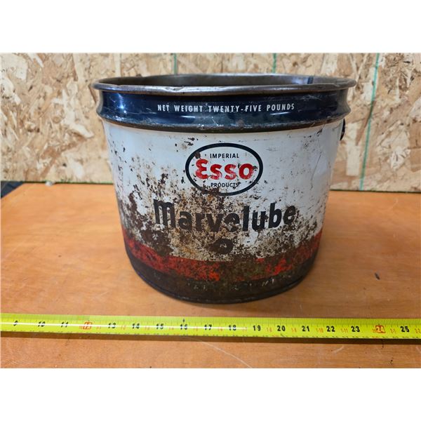 Esso marvelube 25lb tin- no lid