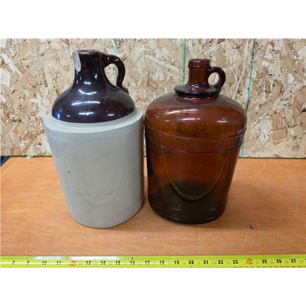 2 vintage whiskey tins