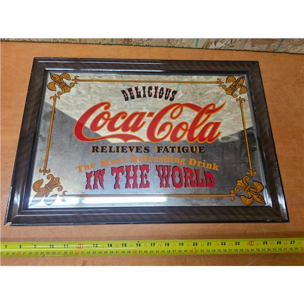 Coca cola mirror- 19" by 14"