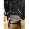 Image 1 : Small wicker rocking chair- 22"H