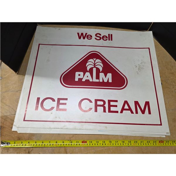 laminate signs- dairy and ice cream
