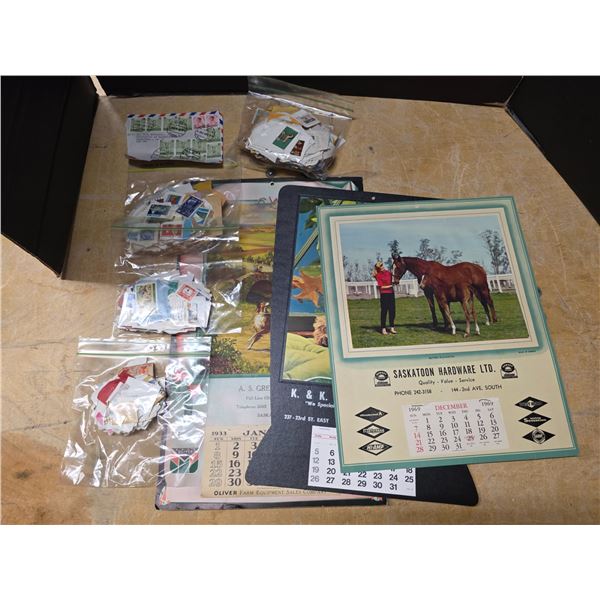 Stamps and calenders