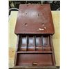 Image 1 : Vintage wood register- no key missing parts
