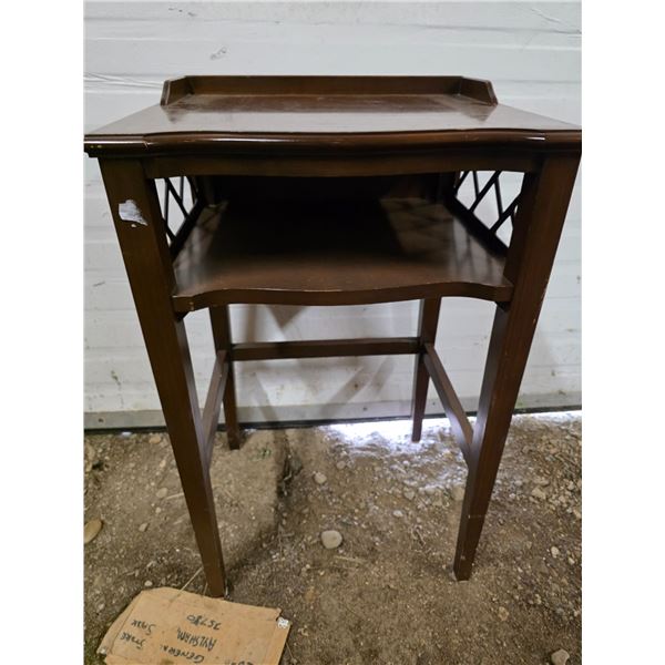 end table- 15" by 18" by 30"H