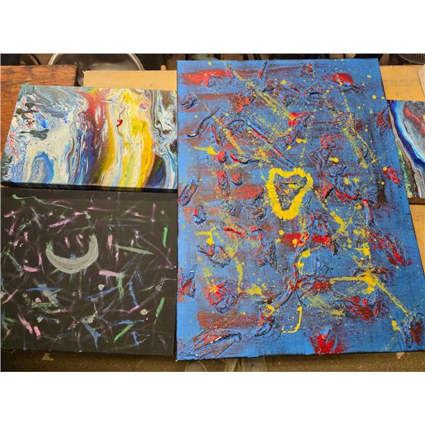 3 paintings- sizes vary from 12" to 48"