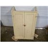 Image 1 : Painted wood cupboard- 29" by 10" by 40"H