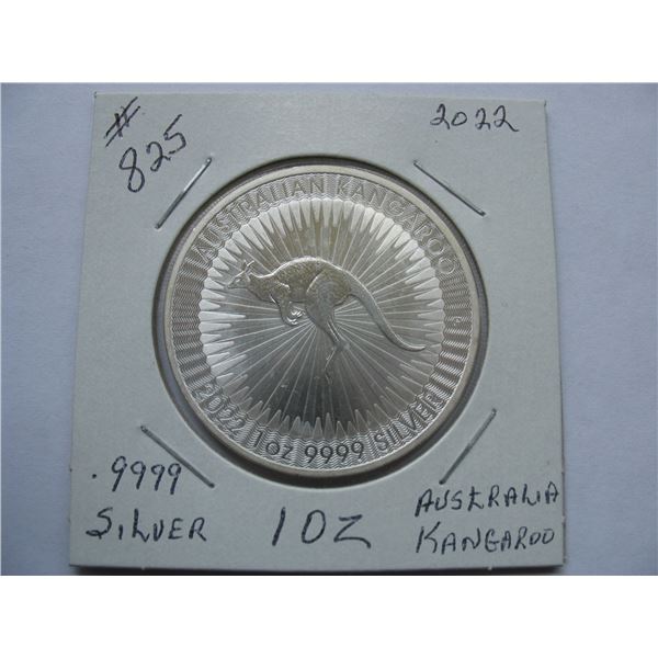 2022 AUSTRALIAN KANGAROO - .9999 PURE SILVER - 1 OUNCE SILVER