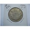 Image 1 : 1942 CANADIAN SILVER 50 CENT COIN