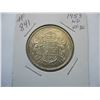 Image 1 : 1953 LD  CANADIAN SILVER 50 CENT COIN