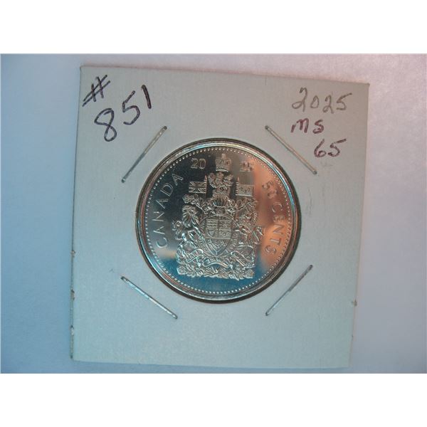 2025 CANADIAN 50 CENT COIN - KING CHARLES III
