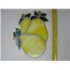 Image 1 : LARGE STAINED GLASS - FRUIT - PEARS
