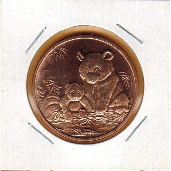 1 OUNCE COPPER  -  .999 FINE - PANDA'S